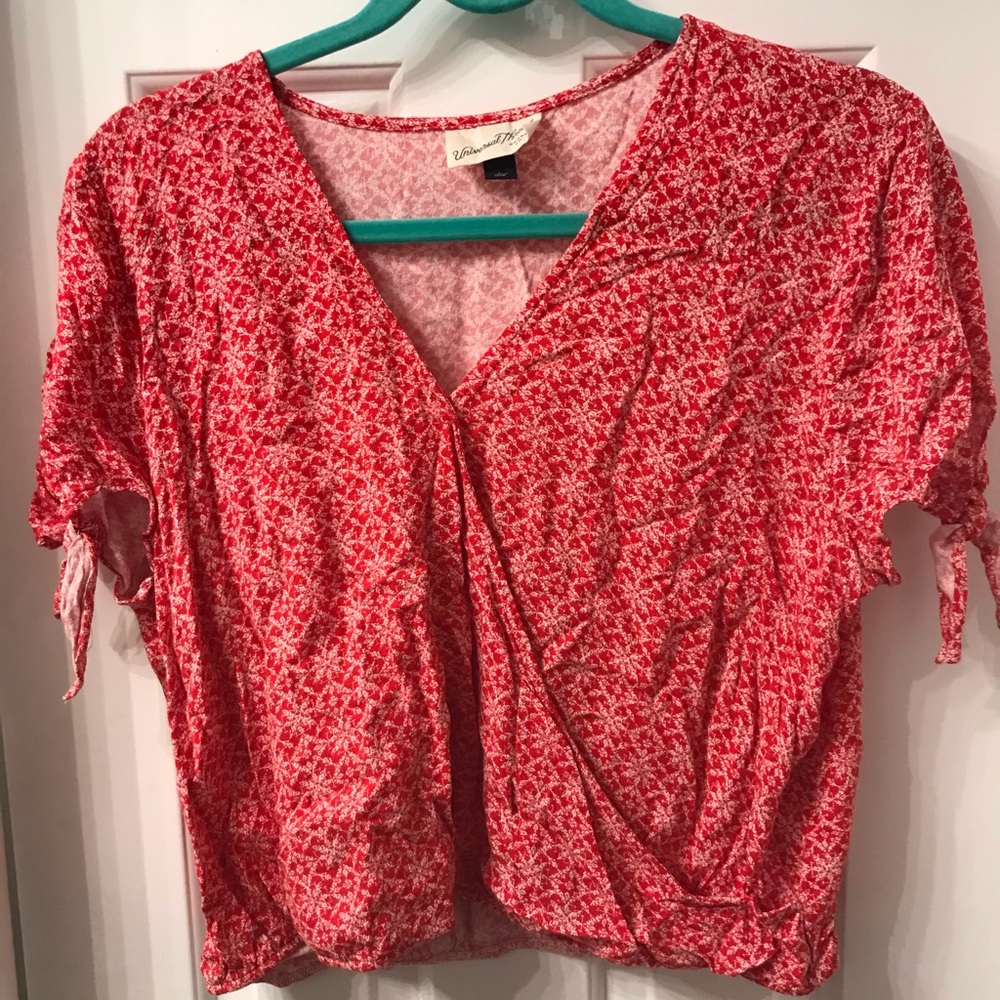 Red crop top